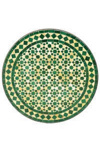 Marokkanischer Mosaiktisch Albaicin Beige Grün...