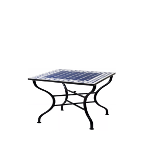 Marokkanischer Mosaiktisch Marrakesch Blau Weiss,...