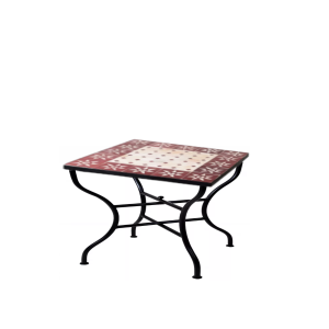 Marokkanischer Mosaiktisch Sonne Blau Weiss, 50x50cm,...