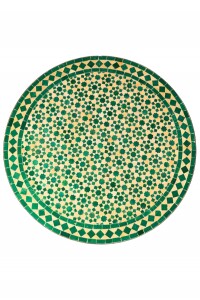 Marokkanischer Mosaiktisch Albaicin Beige Grün,...