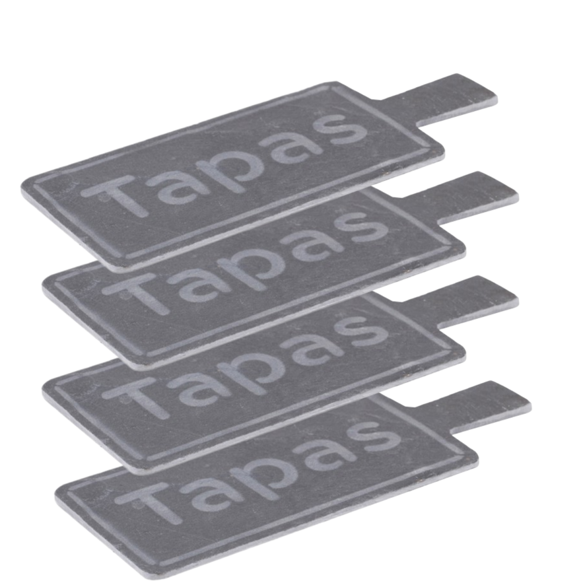4er Set Schieferplatte Tapas-Brett Bako  box