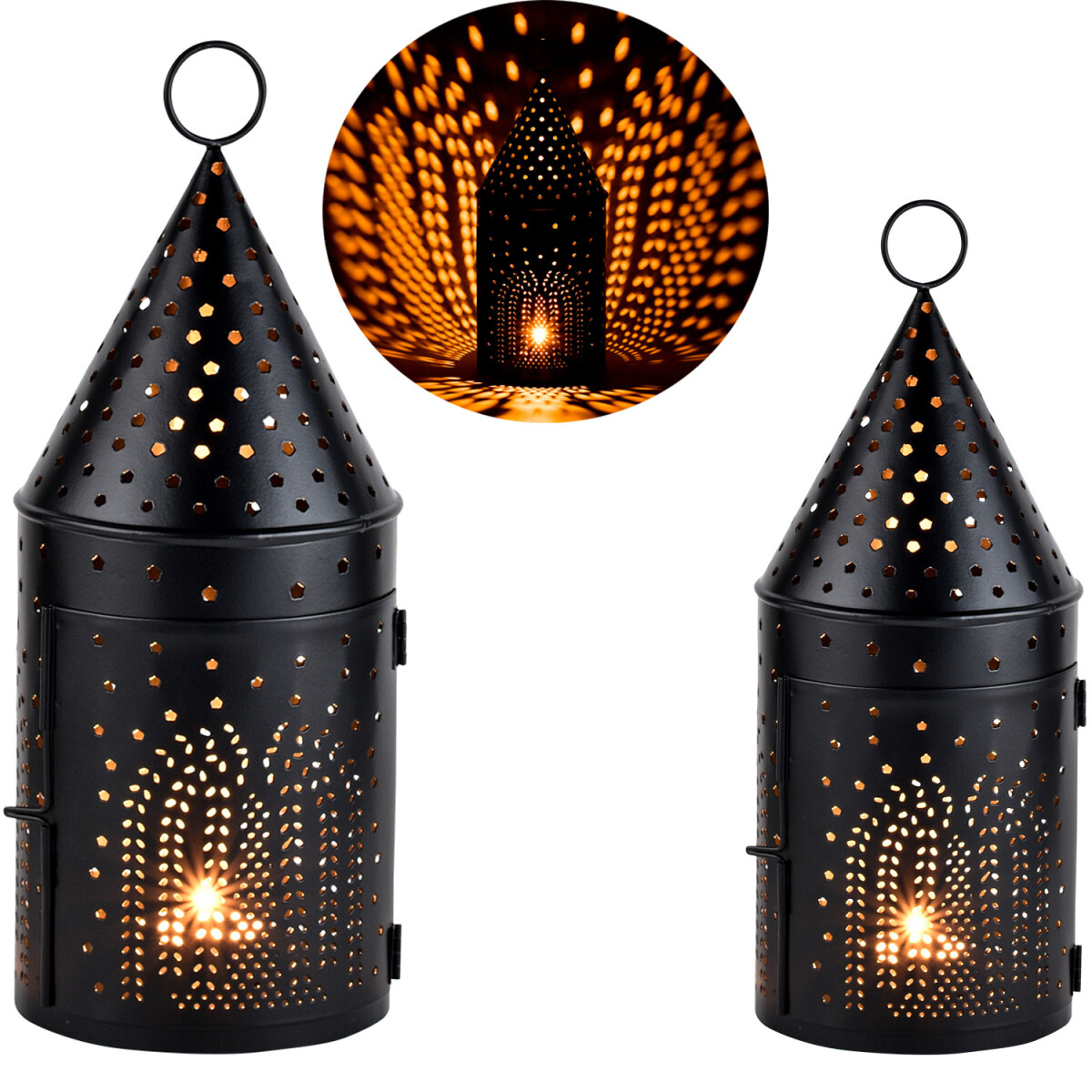 2er Set Moderne Weihnachtslaterne Christ box