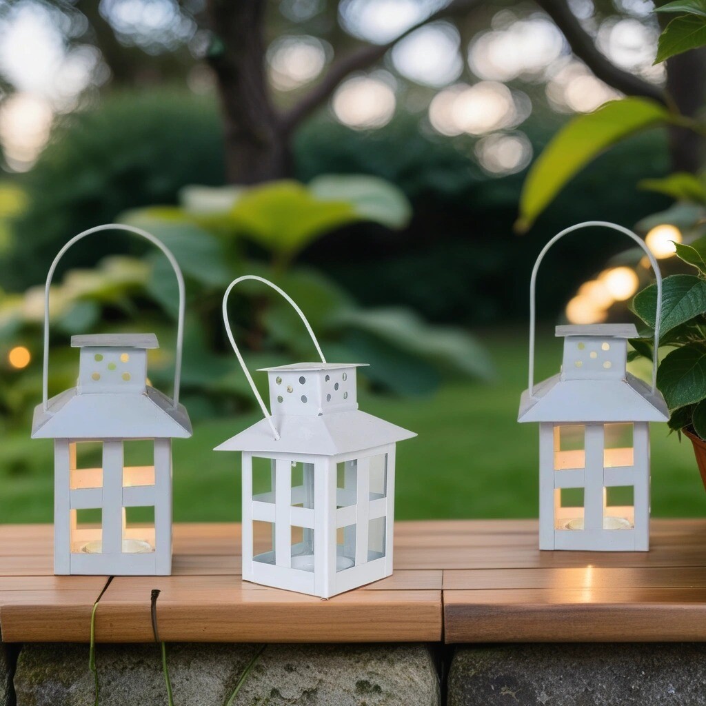 3er Set Mini Laterne Skagen Windlicht in box