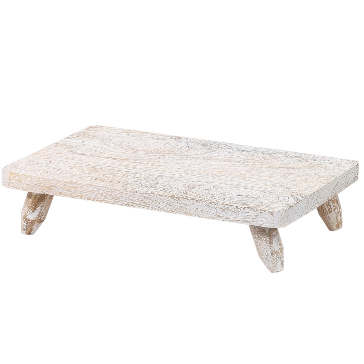 Vintage Servierplatte Amika handgefertigt aus Holz in Natur 