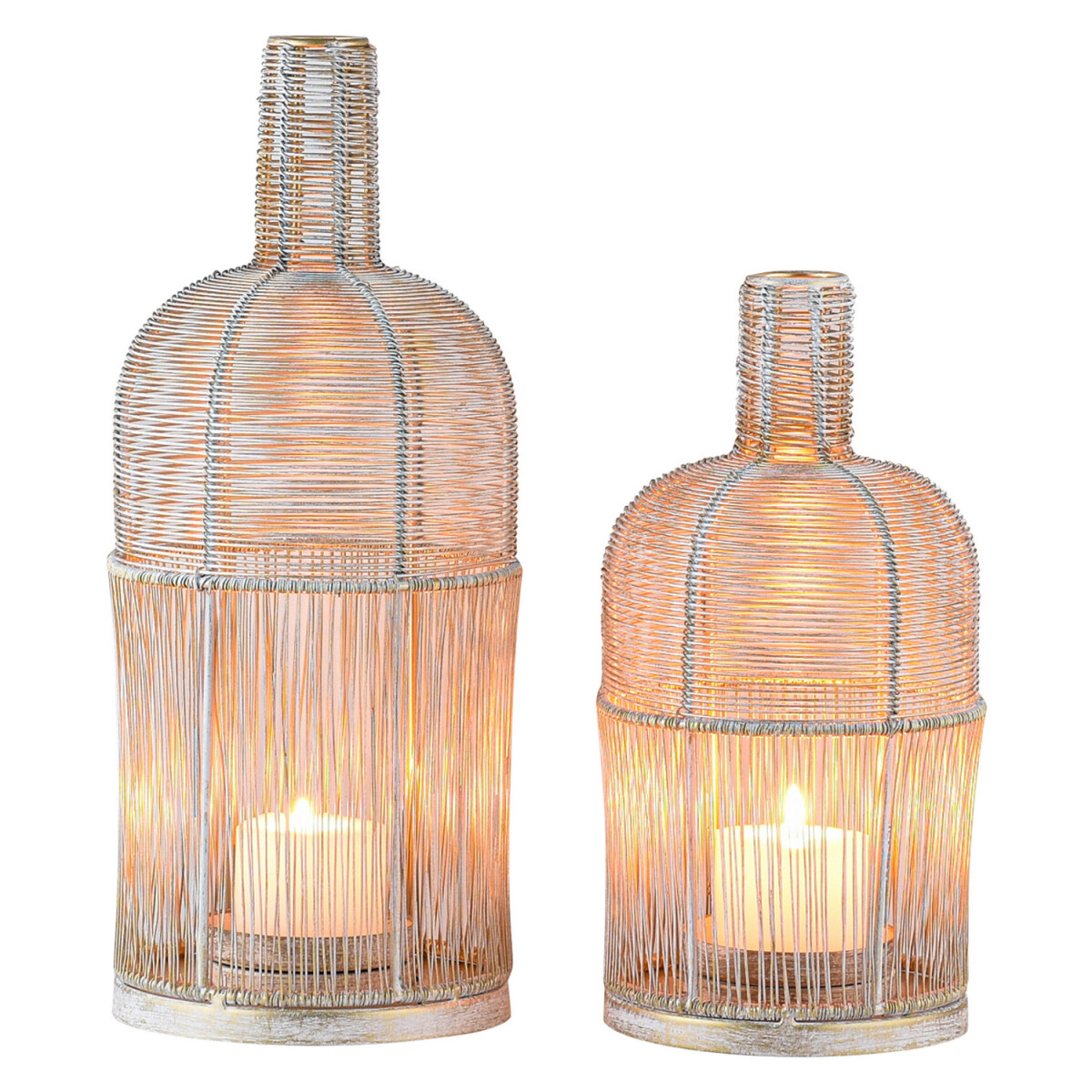 2er Set Boho Windlicht Laterne Preston a box