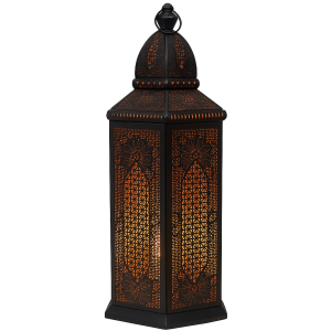 Orientalische Stehlampe Yagmur aus Metall im Boho Design...