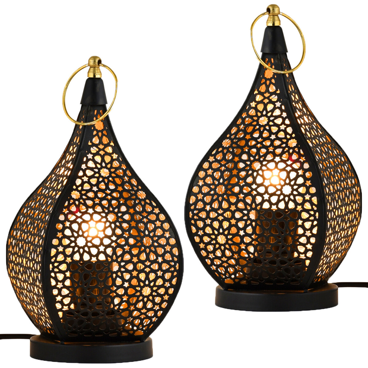 2er Set Orientalische Tischlampe Bamako  box