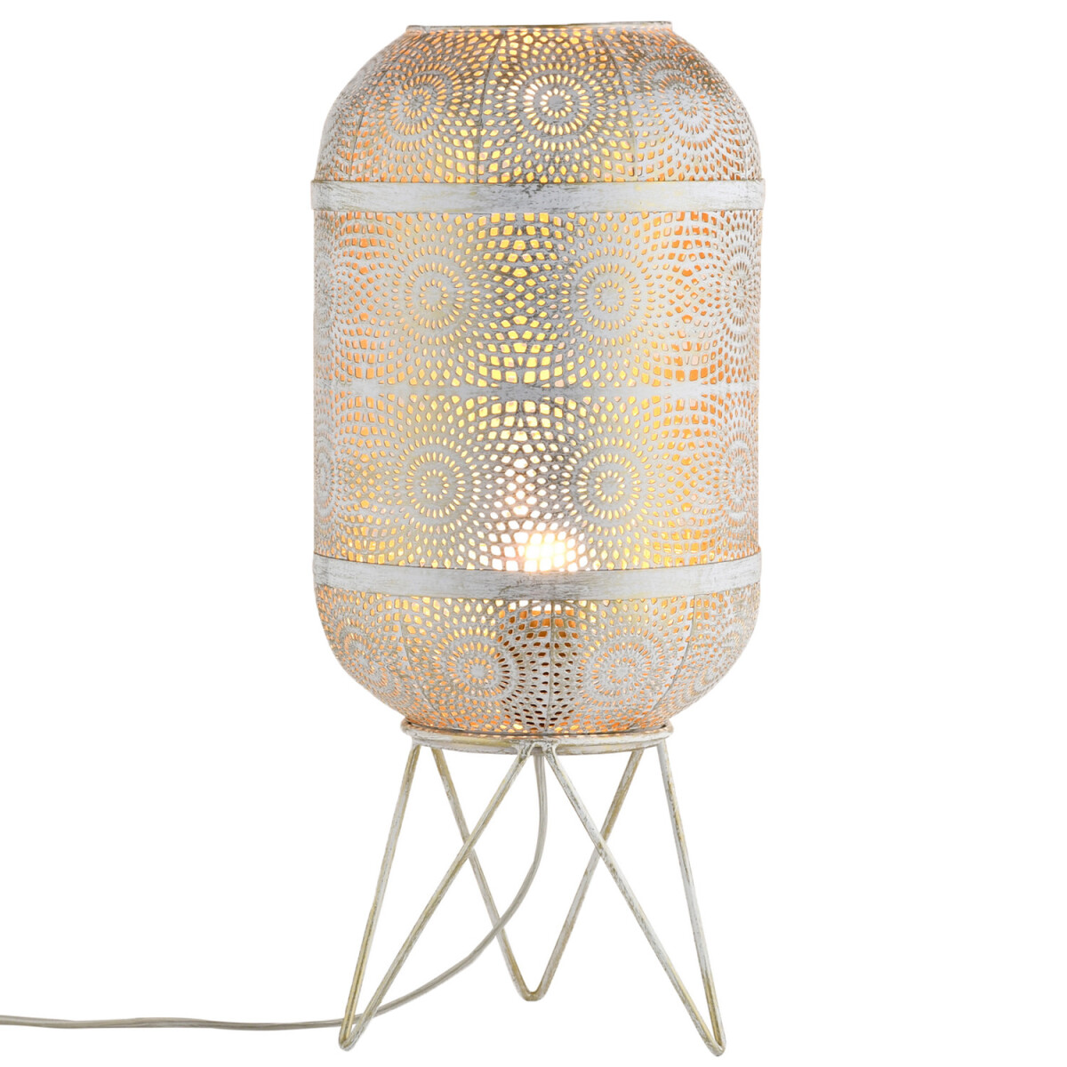 Orientalische Tischlampe Sankos handgefe box
