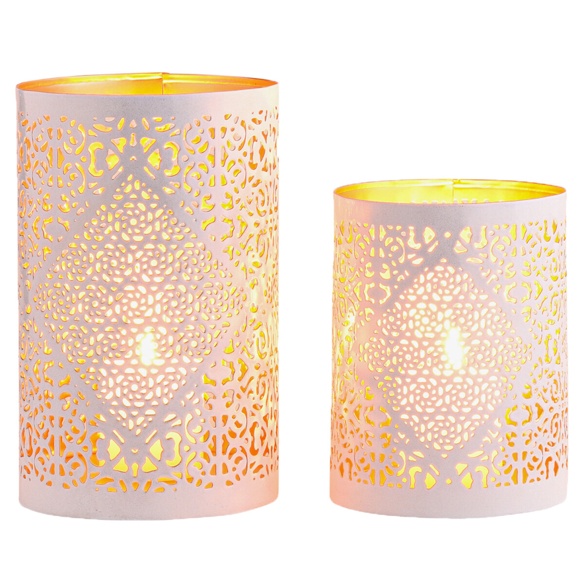 2er Set Boho Teelichthalter Yazim edel a box