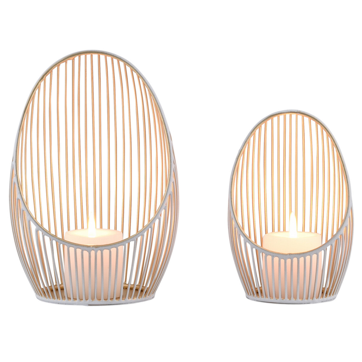 2er Set Aesthetic Teelichthalter Palmis  box