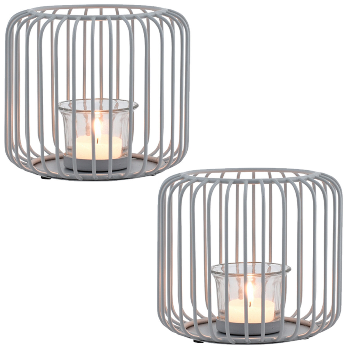 2er Set Skandinavisches Windlicht Cibolo box
