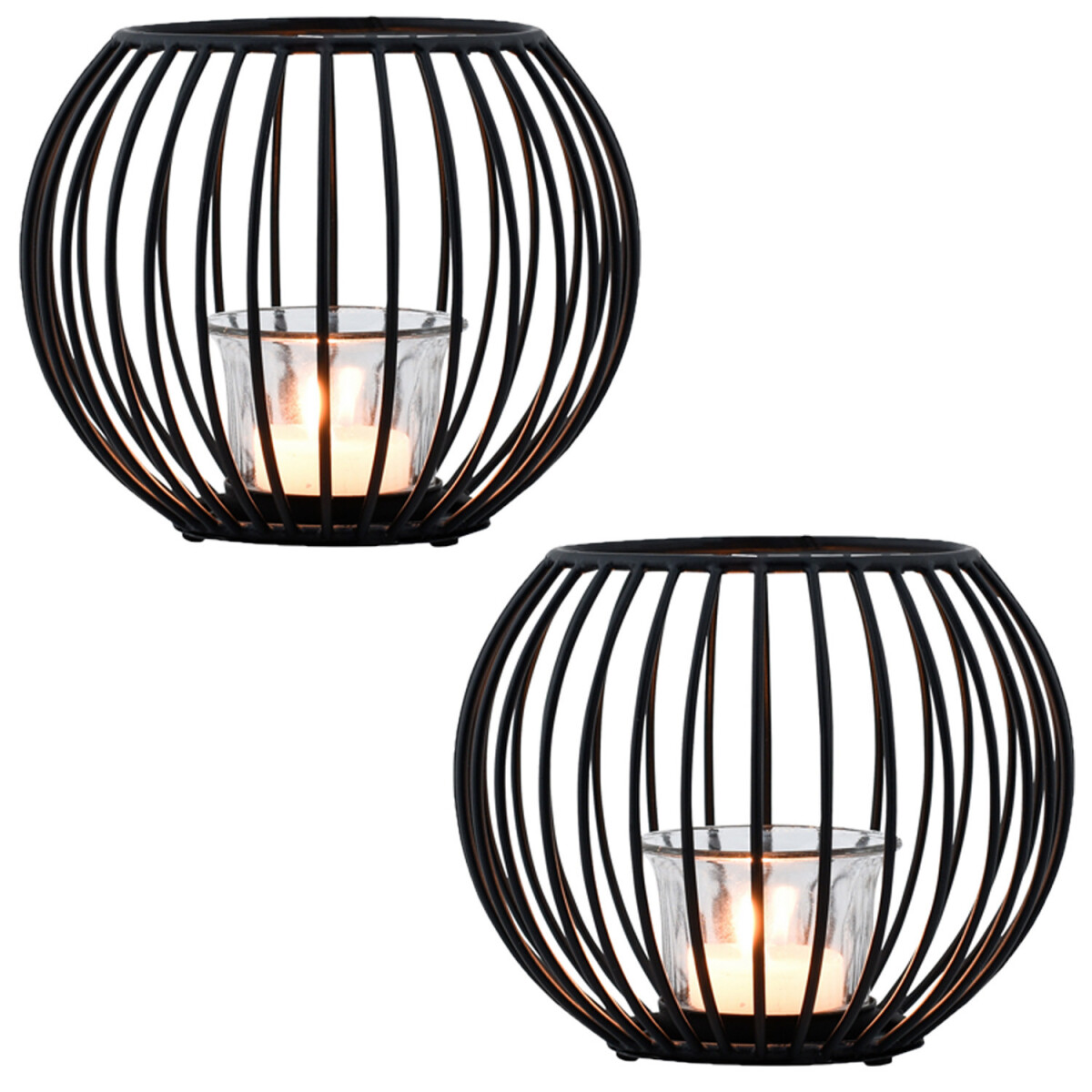 2er Set Modernes Windlicht Spectro moder box