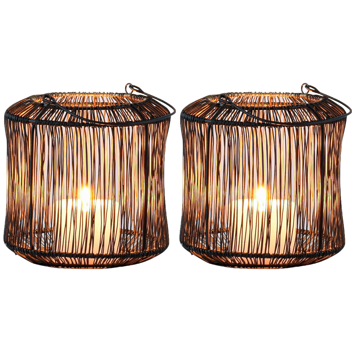2er Set Skandinavisches Windlicht Stello box