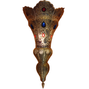 Hängeleuchte Baysan Silber 45cm | Orientalische...