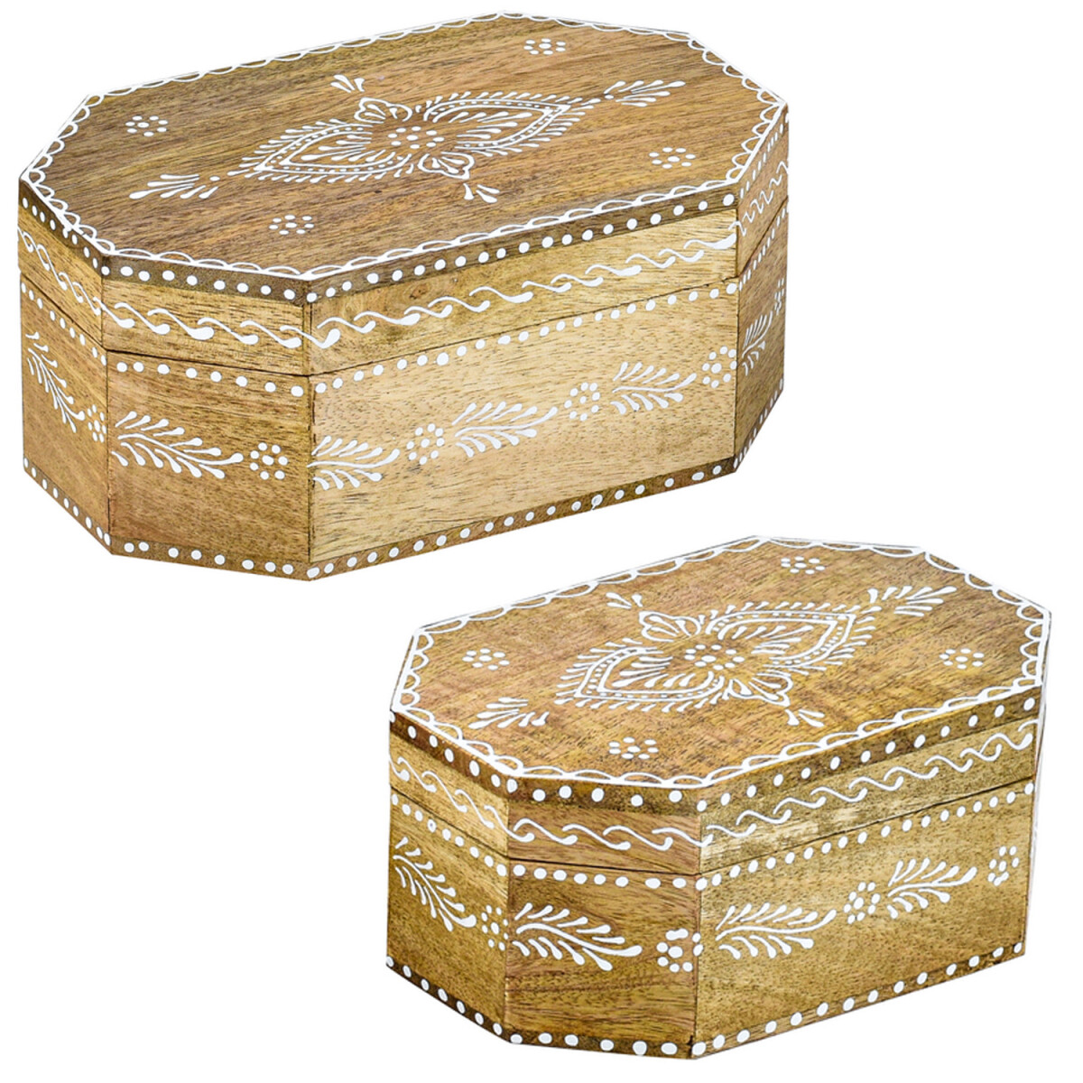 2er Set Orientalische Holzschatulle Hajd box