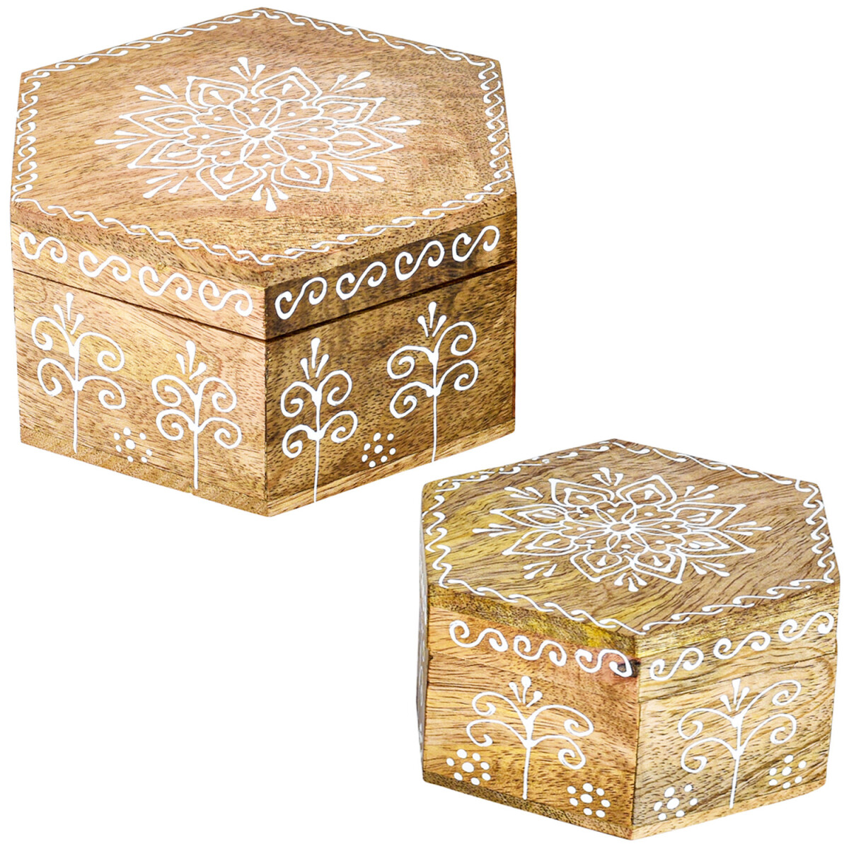 2er Set Orientalische Holzschatulle Hajd box