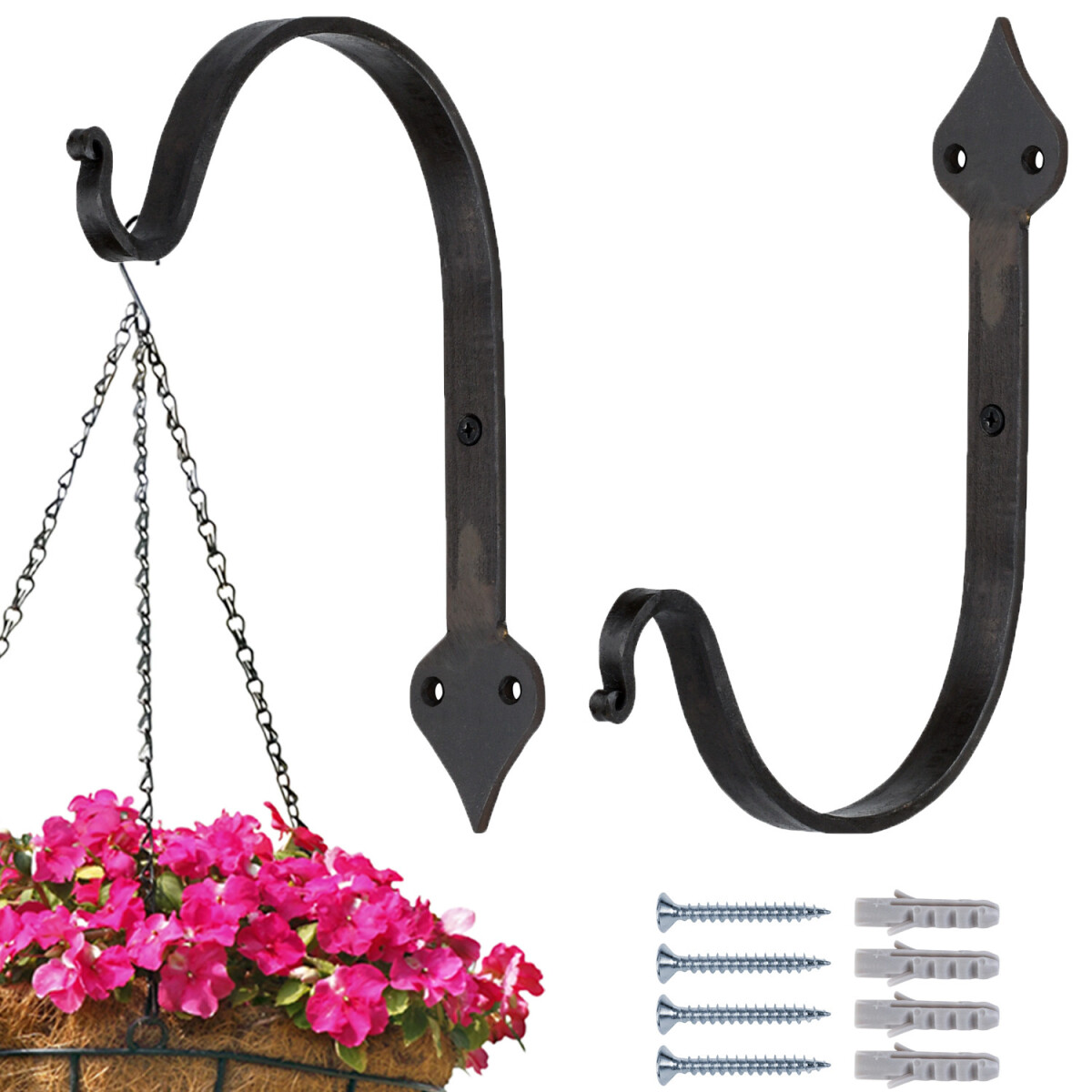 2er Set Handgeschmiedeter Wandhaken Mapo box