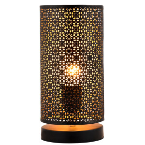 Moderne Deko Tischlampe Nachttischlampe Lampe Tuza Schwarz