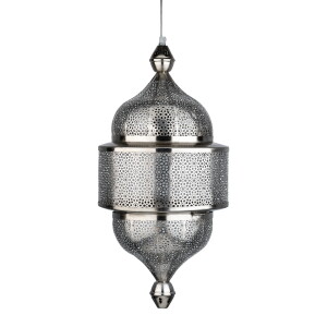 Orientalische Pendelleuchte Ihdaa Silber 56cm |...