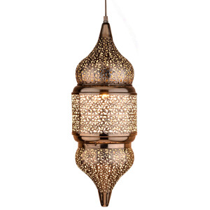 Orientalische Pendelleuchte Imano Silber 56cm |...