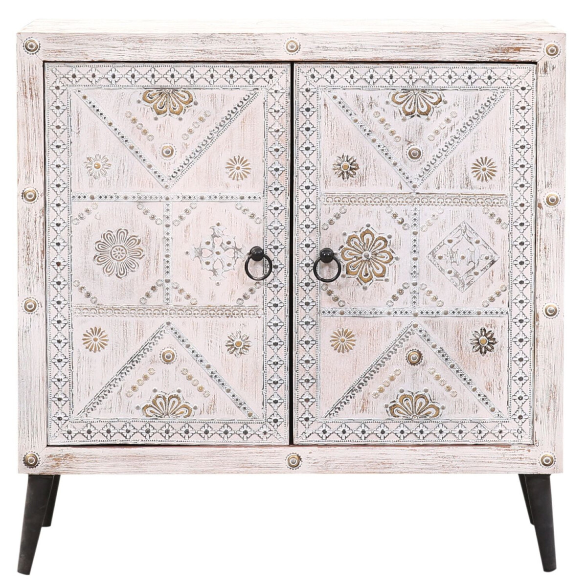 Boho Kommode Vaqui mit Türen modern box