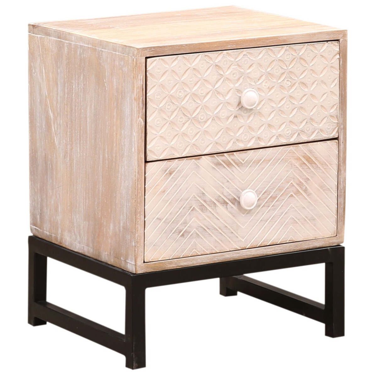 Boho Nachttisch Alvar handgefertigt aus  box