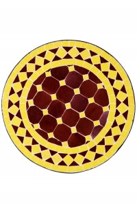 Mosaiktisch Marrakesch Bordaux Gelb | Beistelltisch 40cm...