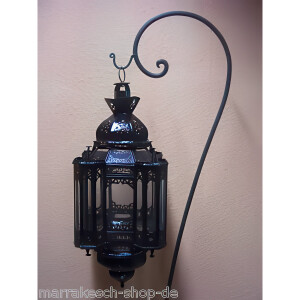 Deckenlampe La Noche Glas & Metall 70cm | Mediterrane Hängeleuchte