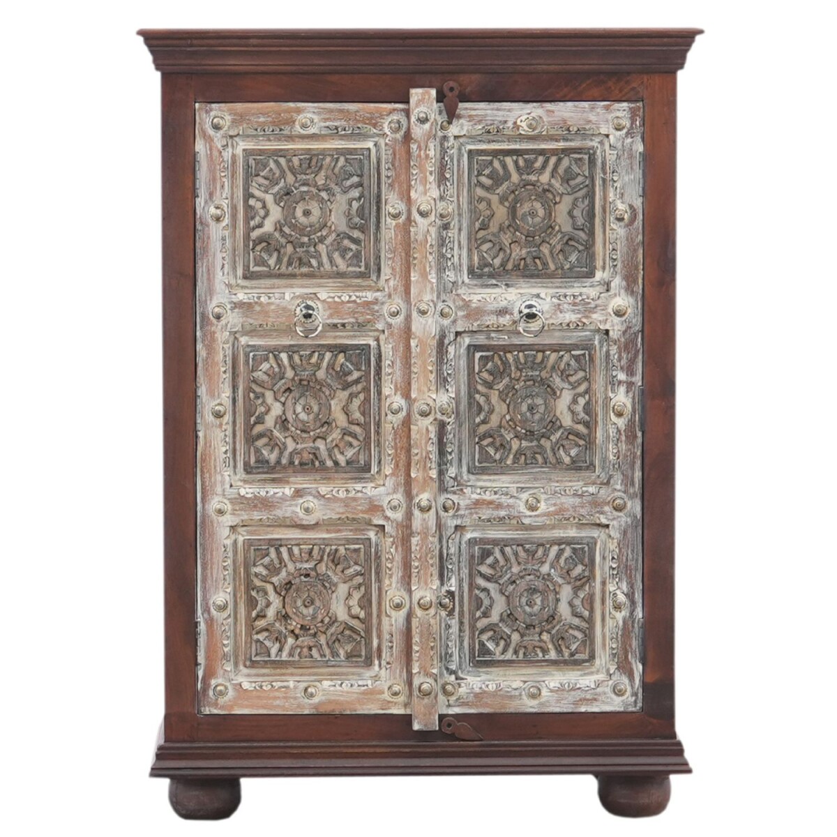 Kommode Cansin Massivholz Ethno Schrank  box