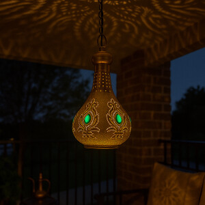 Deckenlampe Akif Gold 30cm | Marokkanische Pendellampe...