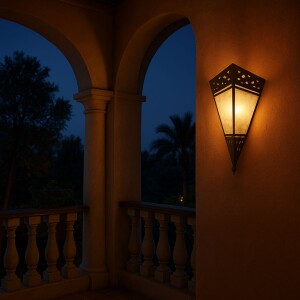 Mediterrane Wandlampe Rabat Natur