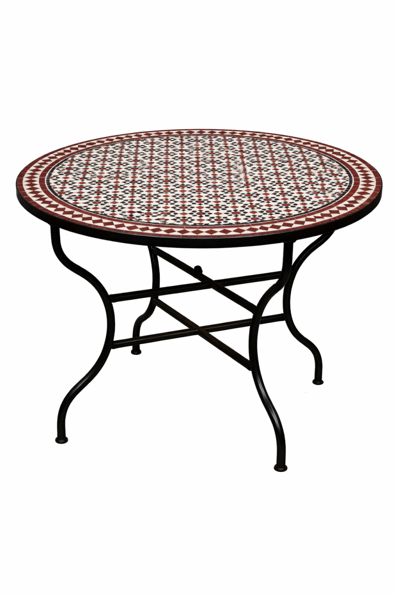 Marokkanischer Mosaiktisch Albaicin Schw box