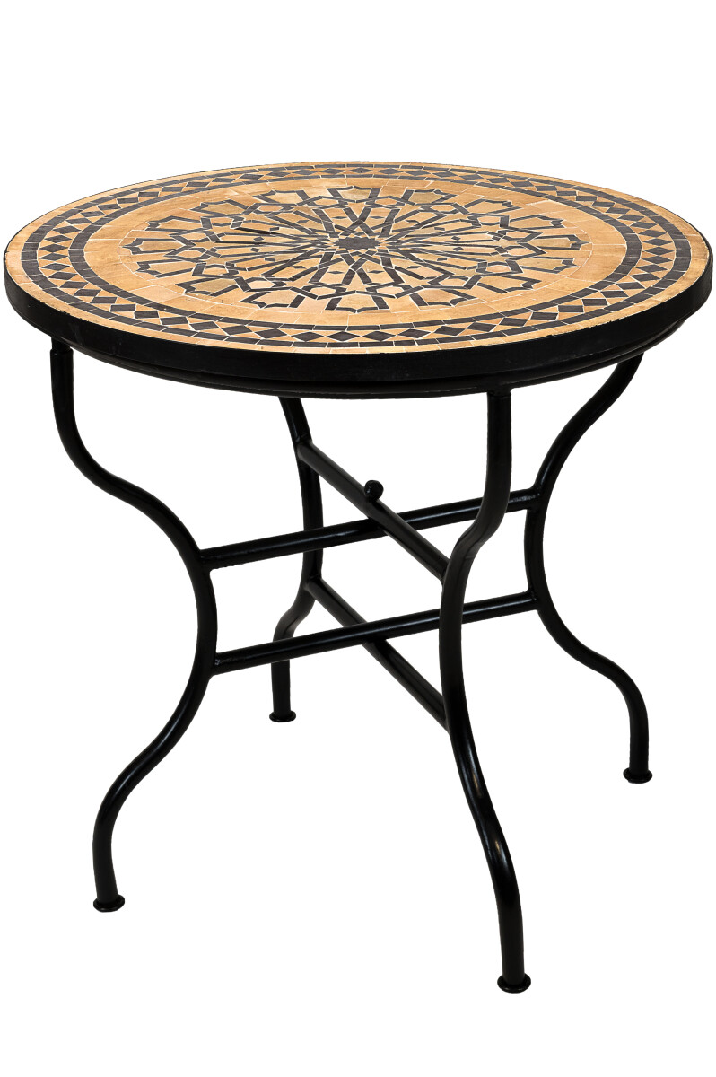 Marokkanischer Mosaiktisch Alcazar Beige box