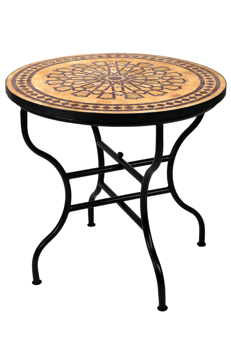 Marokkanischer Mosaiktisch Alcazar Beige box