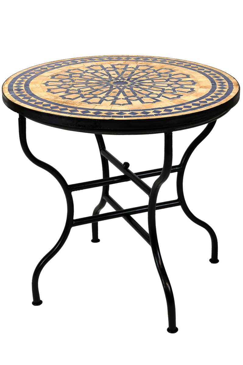 Marokkanischer Mosaiktisch Alcazar Beige box