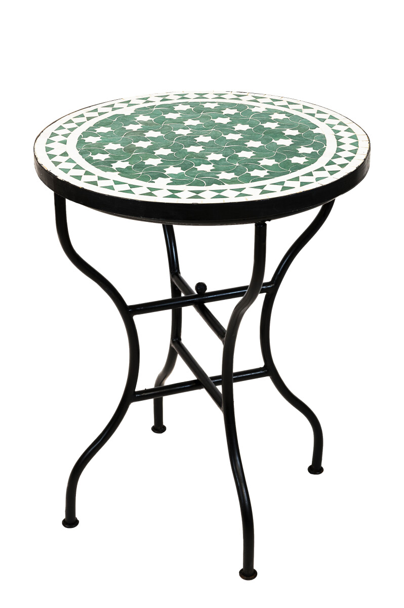 Marokkanischer Mosaiktisch Estrella Gr&u box