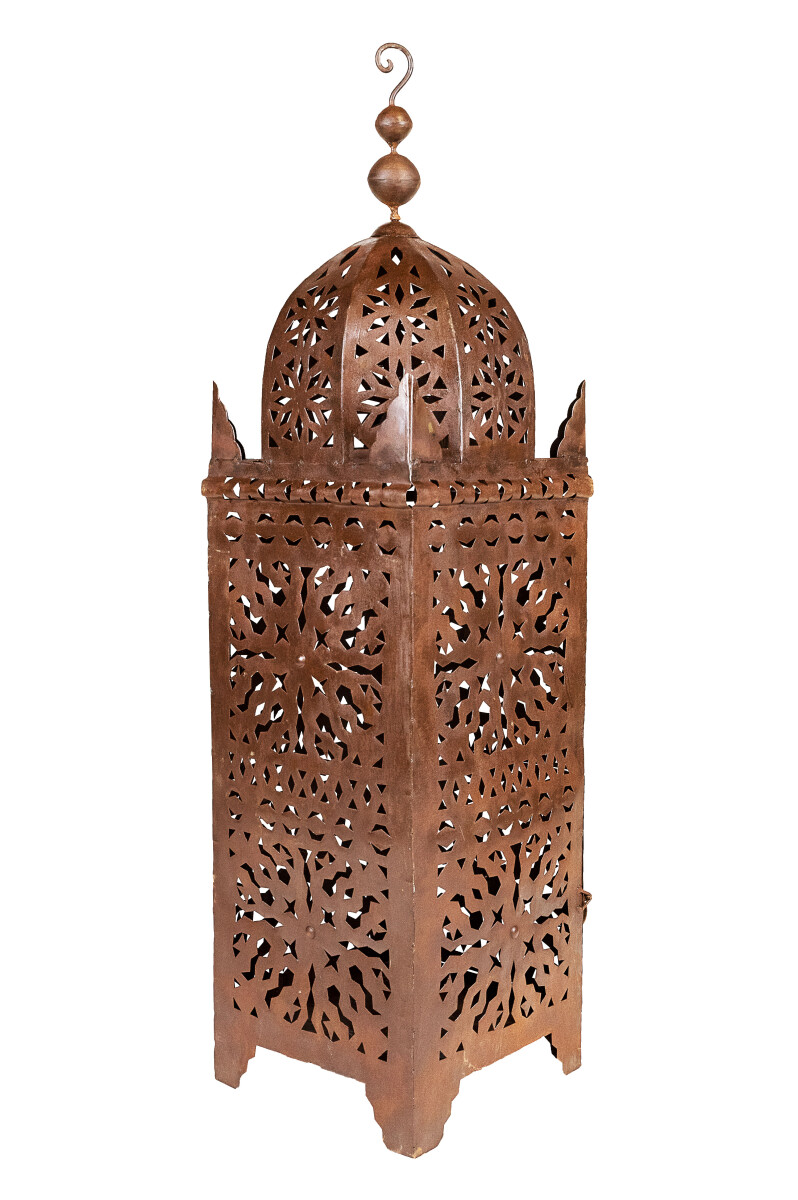 Marokkanische Gartenlaterne Frane 105cm Rost
