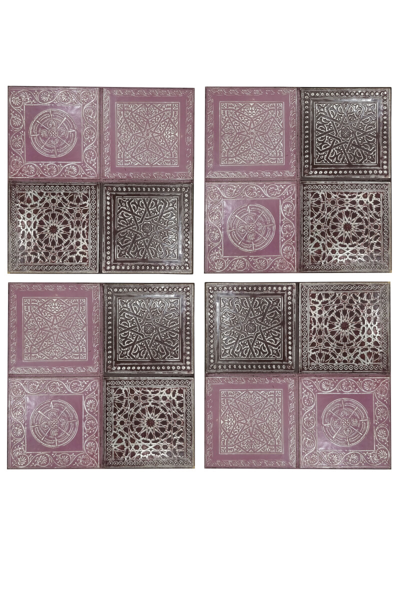 4er Set Orientalisches Wandbild Sahra au box