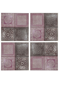 4er Set Orientalisches Wandbild Wanddeko Sahra -3- 30cm...