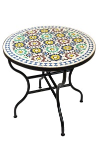 Marokkanischer Mosaiktisch Albaicin Mehrfarbig Bunt 80cm...