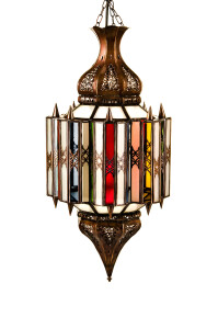 Hängeleuchte Asham Bunt 60cm | Orientalische Lampe...