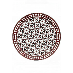 Marokkanischer Mosaiktisch Albaicin Schwarz Weiss...