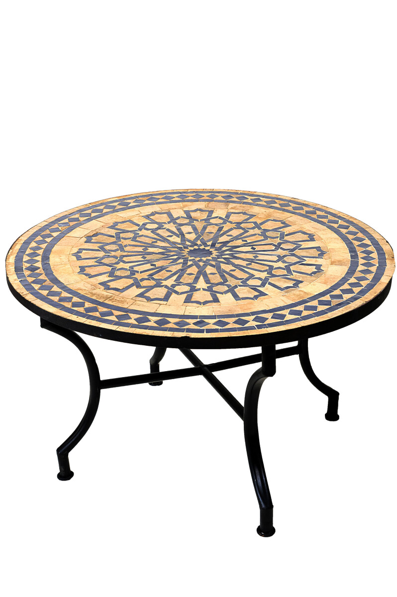 Marokkanischer Mosaiktisch Alcazar Beige box