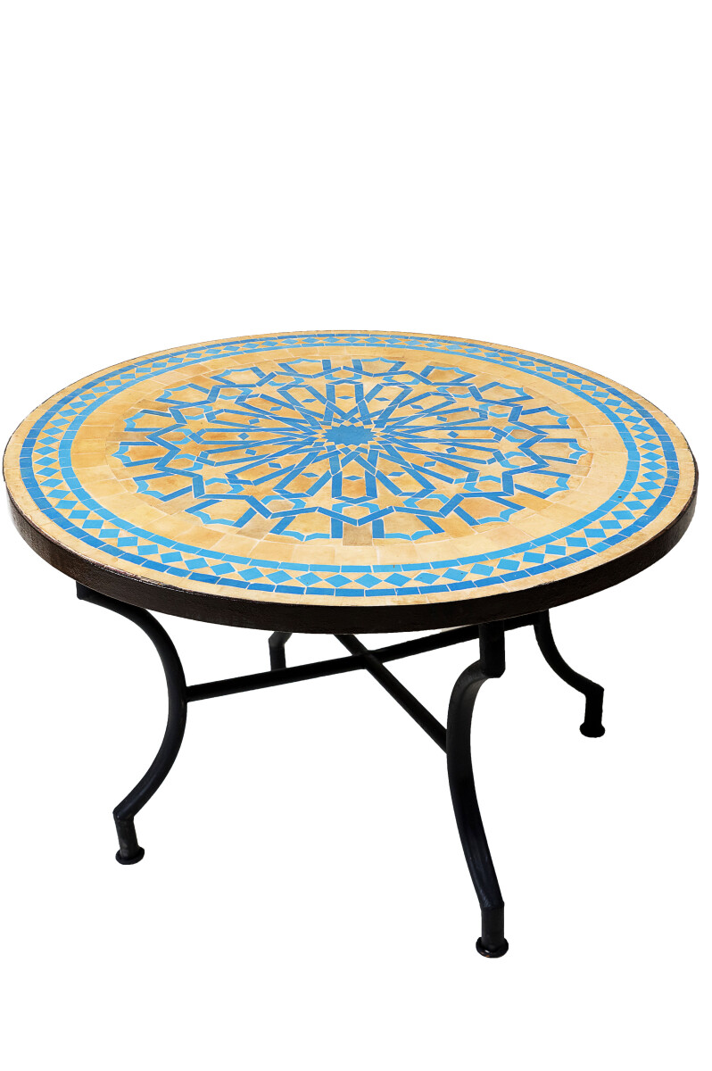 Marokkanischer Mosaiktisch Alcazar Beige box