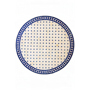 Marokkanischer Mosaiktisch Marrakesch Beige Blau ø...