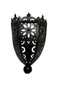 Orientalische Wandlampe Badia | Rostpatina Metall | H 35cm