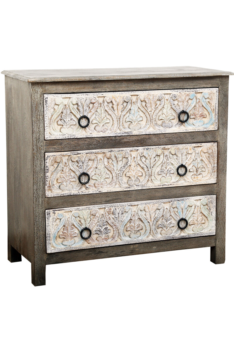Indische Kommode Ashok handgefertigt aus box