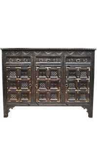 Orientalische Set Sideboard Spiegel Hawa Dunkelbraun