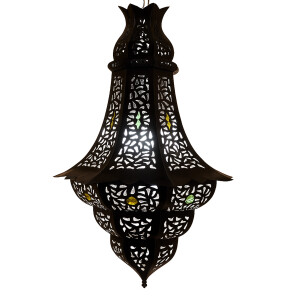 Deckenlampe Elmas schwarz 60cm | Orientalische Lampe aus...