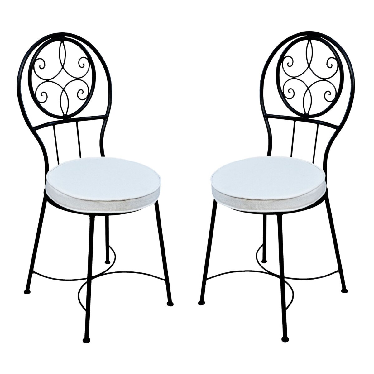 2er Set Eisenstuhl Stuhl Terrassa Handar box